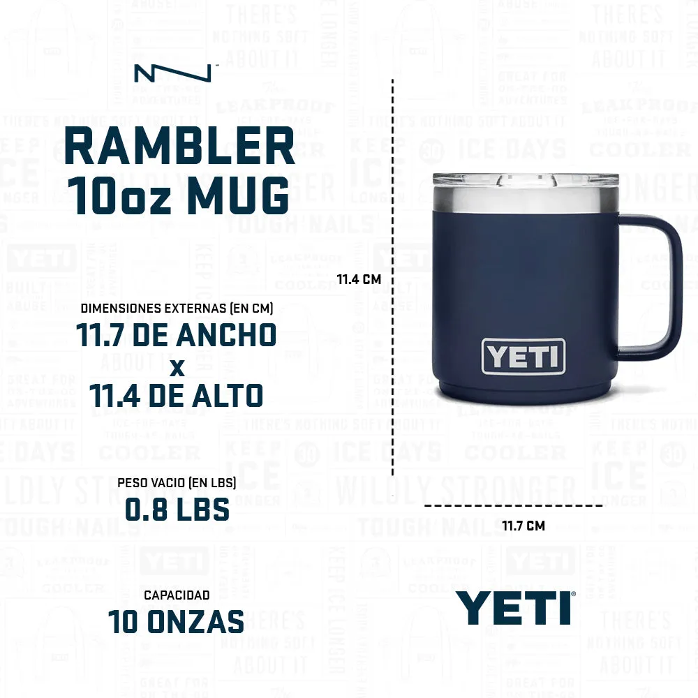 21071501385 TAZA RAMBLER 10oz STACKABLE MUG TAPA MAGNETICA RESCUE RED MARCA YETI