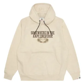 AAPE Moonface logo basic hoodie Cracker Khaki