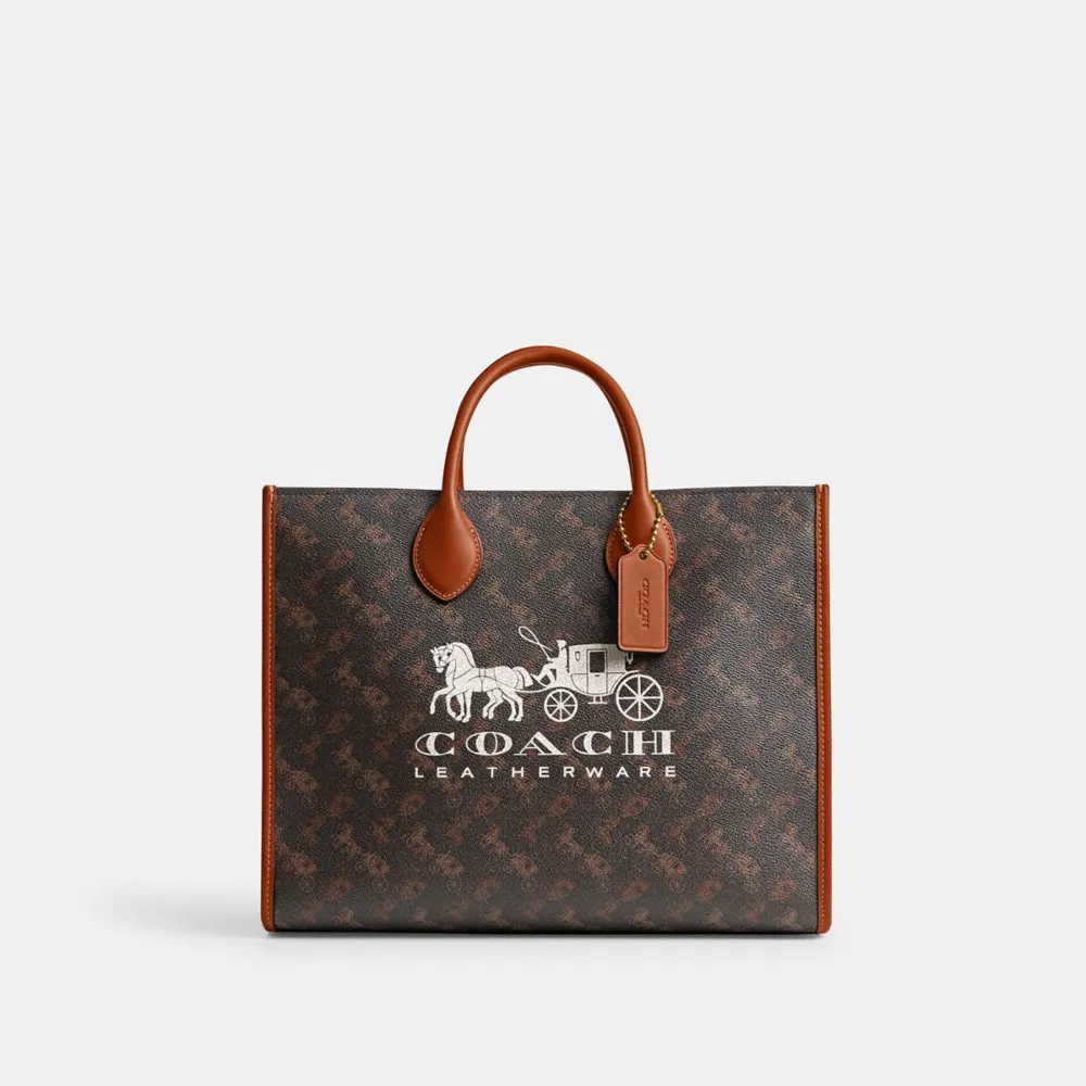 Ace Tote Bag 35 With Horse And Carriage Print