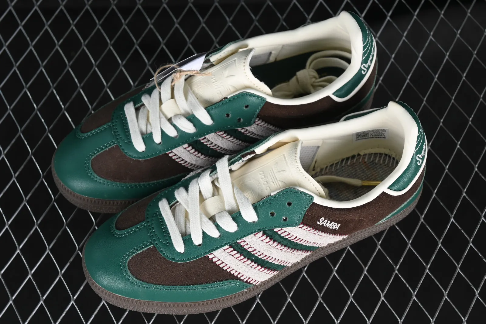 Adidas Samba OG Green Dark Brown Cream White ID6022