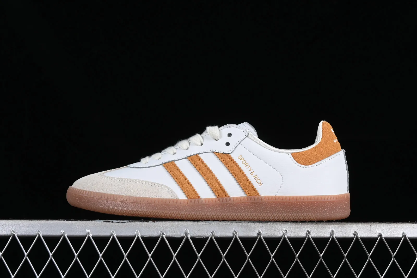 Adidas Samba OG Sporty&Rich Cloud White Brown Gold IE5661