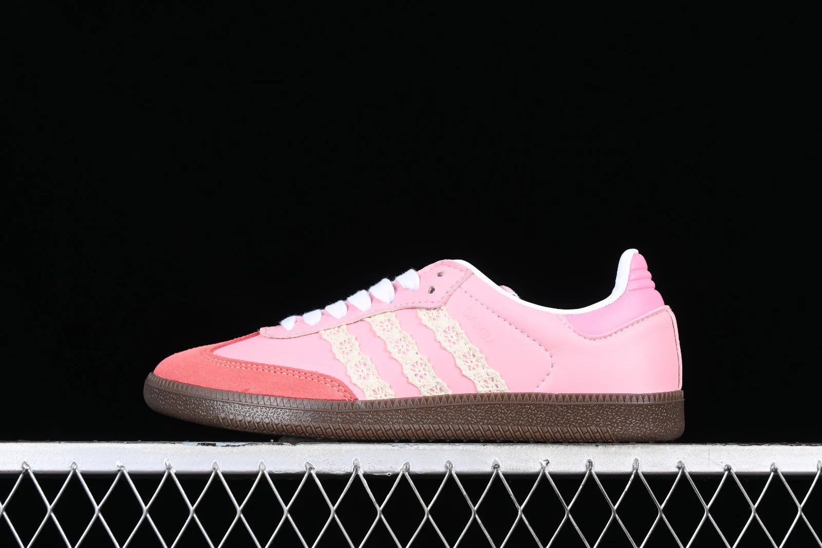 Adidas Samba Vegan Pink Brown White Red B75809