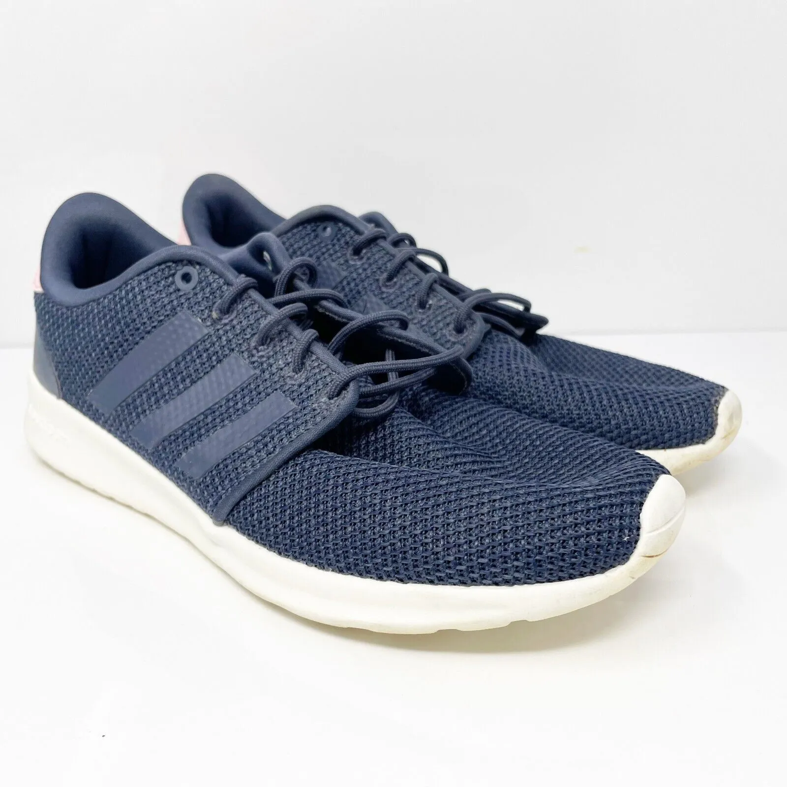 Adidas Womens Cloudfoam QT Racer EE8091 Blue Running Shoes Sneakers Size 8