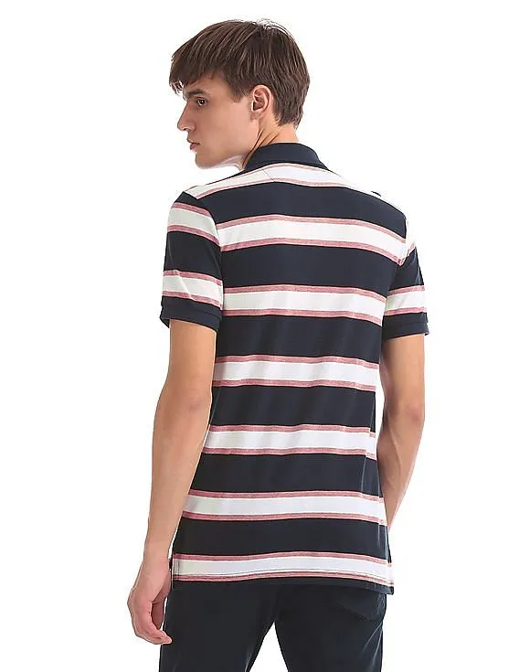 Aeropostale Striped Pique Polo Shirt