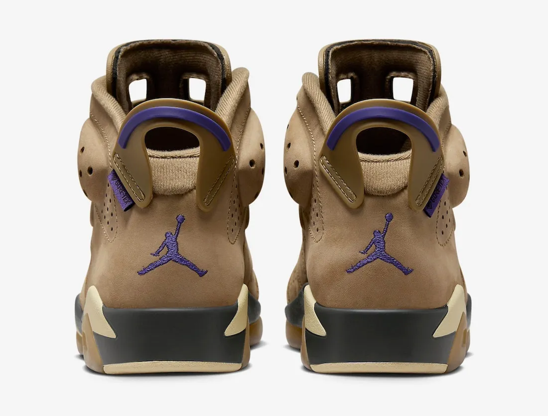 Air Jordan 6 Retro Gore-Tex Brown Kelp Team Gold Court Purple FD1643-300