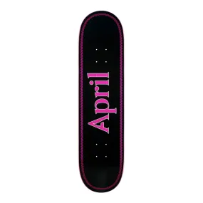 April OG Logo Helix Pink On Black Deck 8.5