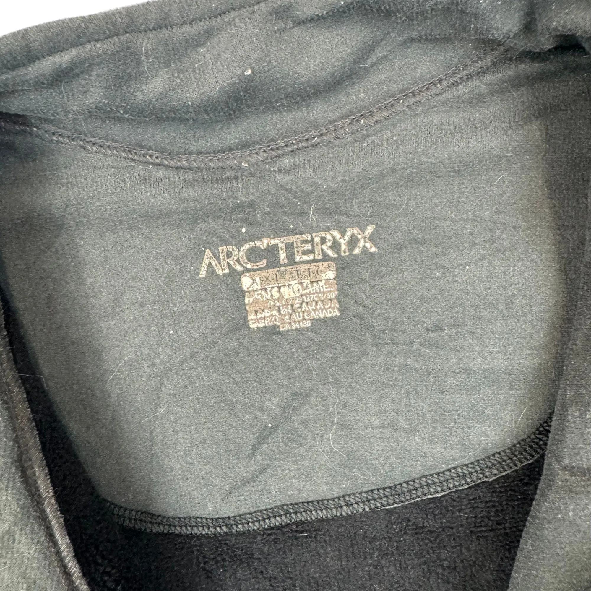 Arc'Teryx Polartec Full-Zip Fleece Jacket Black