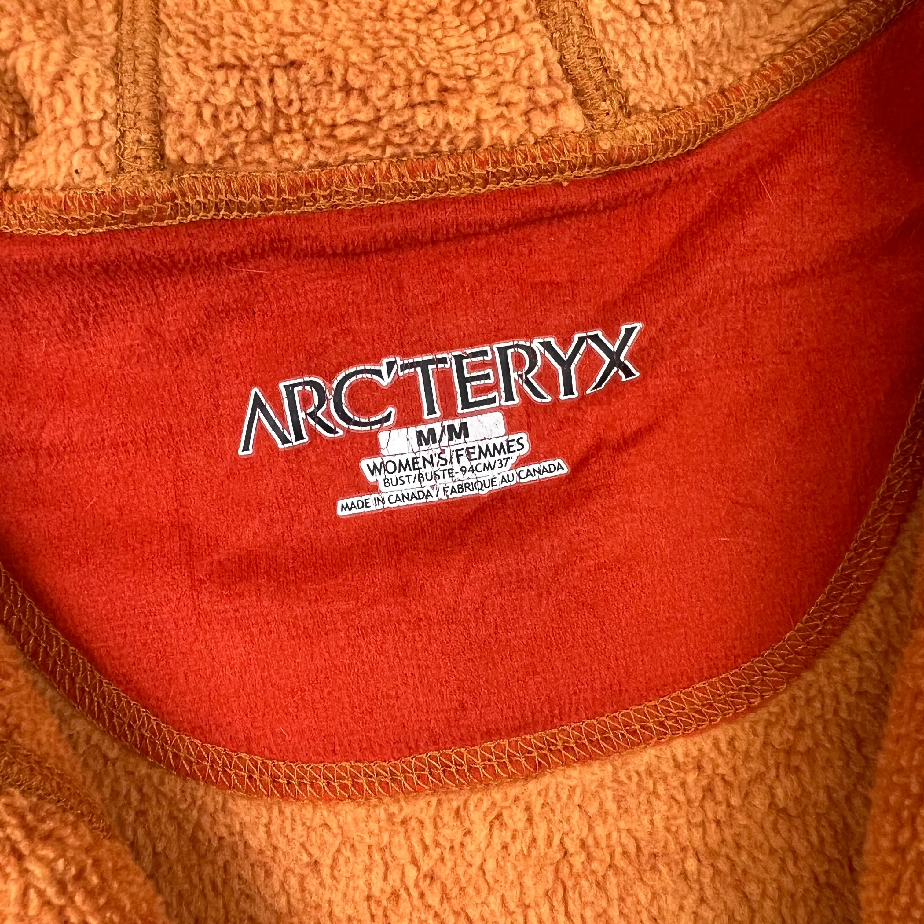 Arc'teryx Zip-Up Polartec Hooded Fleece Orange