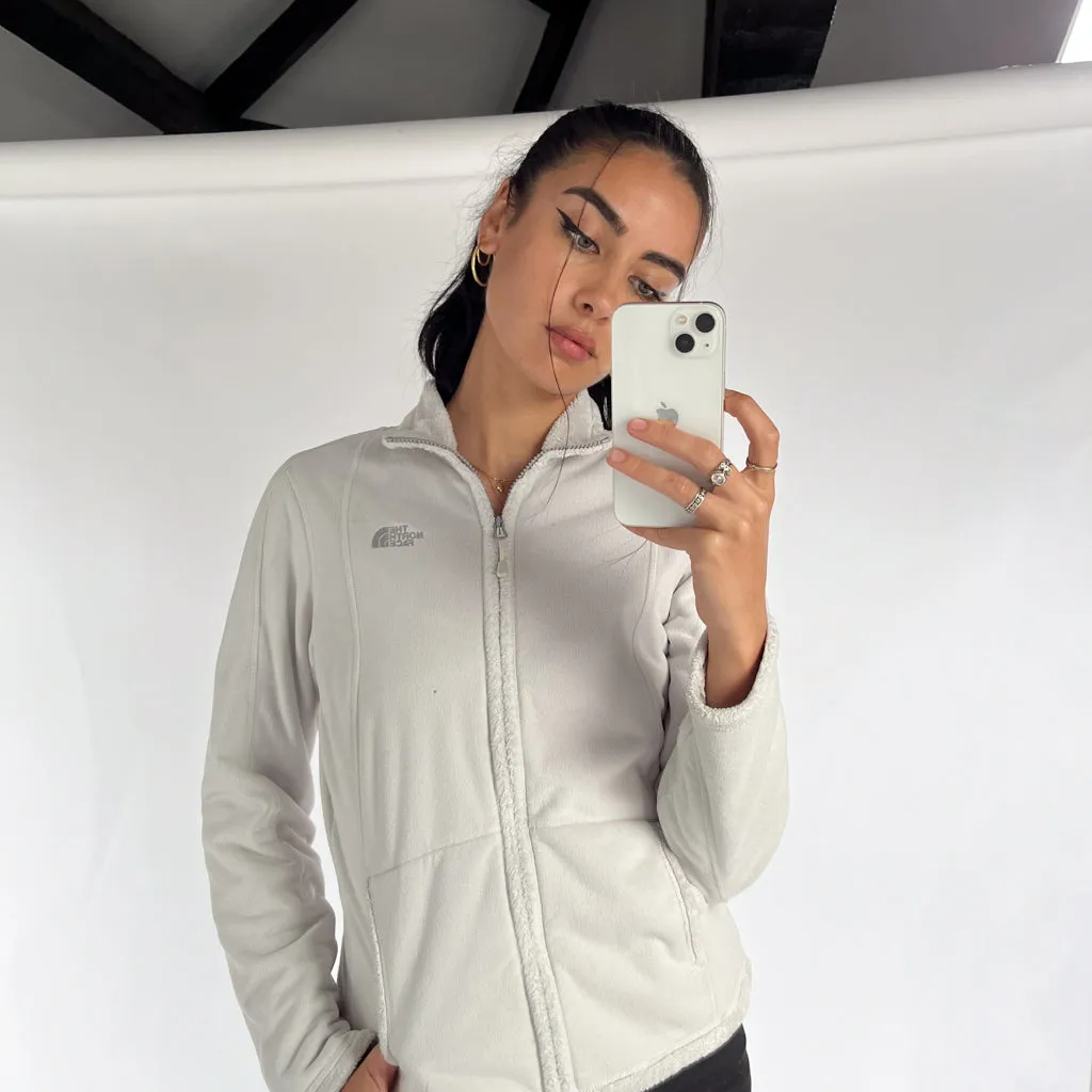 Arctic White y2ks The North Face Fleece Sweatshirt (S)