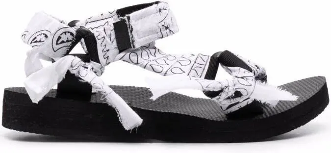 Arizona Love Trekky bandana-print sandals White