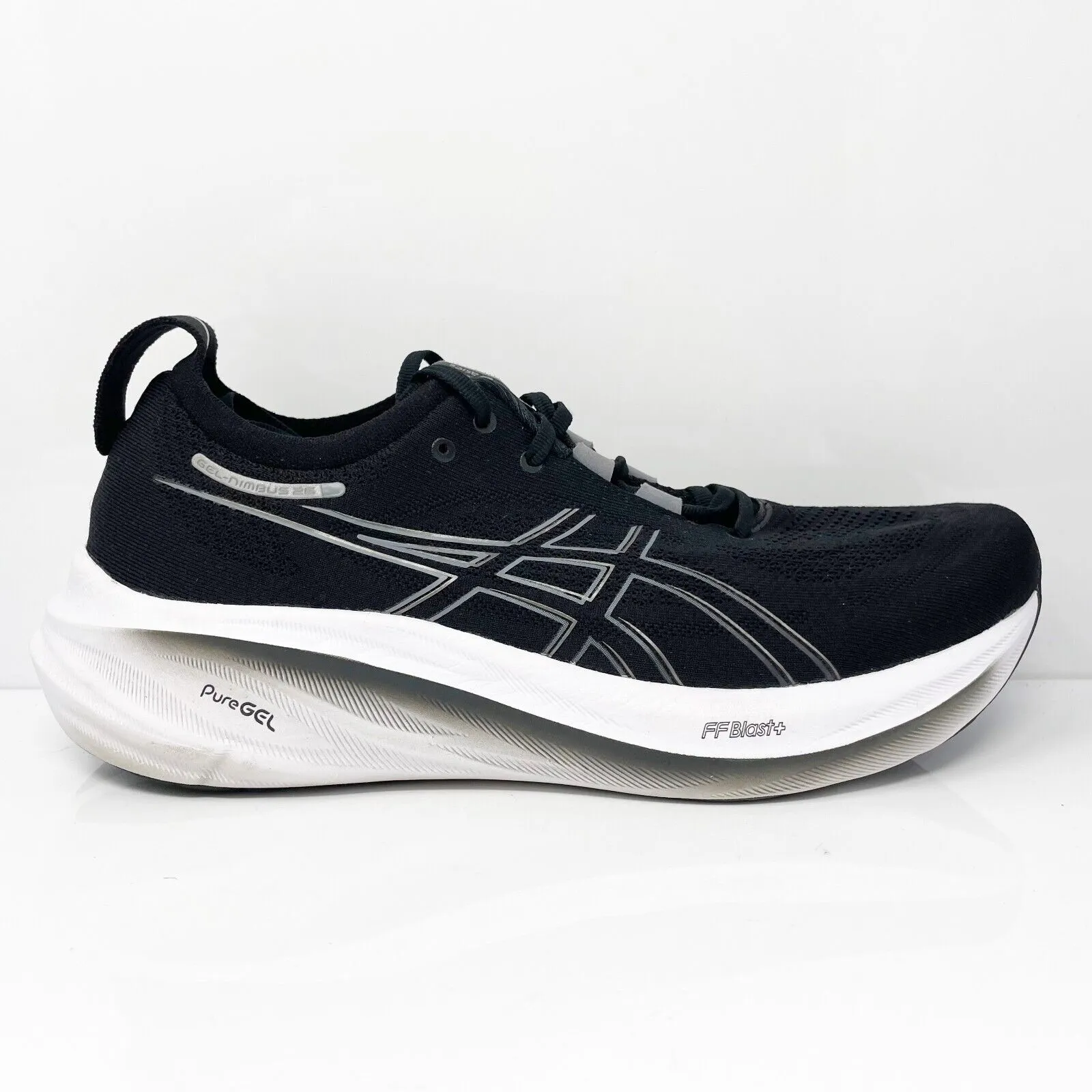 Asics Mens Gel Nimbus 26 1011B794 Black Running Shoes Sneakers Size 12.5