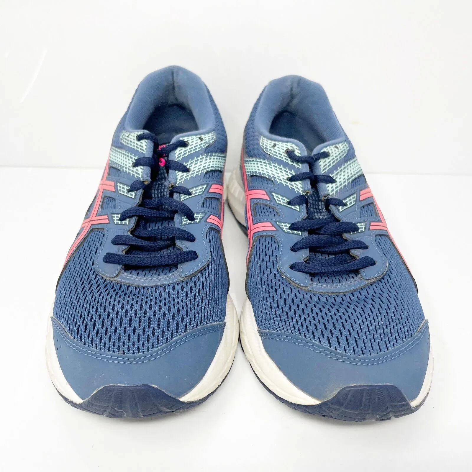 Asics Womens Gel Contend 6 1012A570 Blue Running Shoes Sneakers Size 7.5