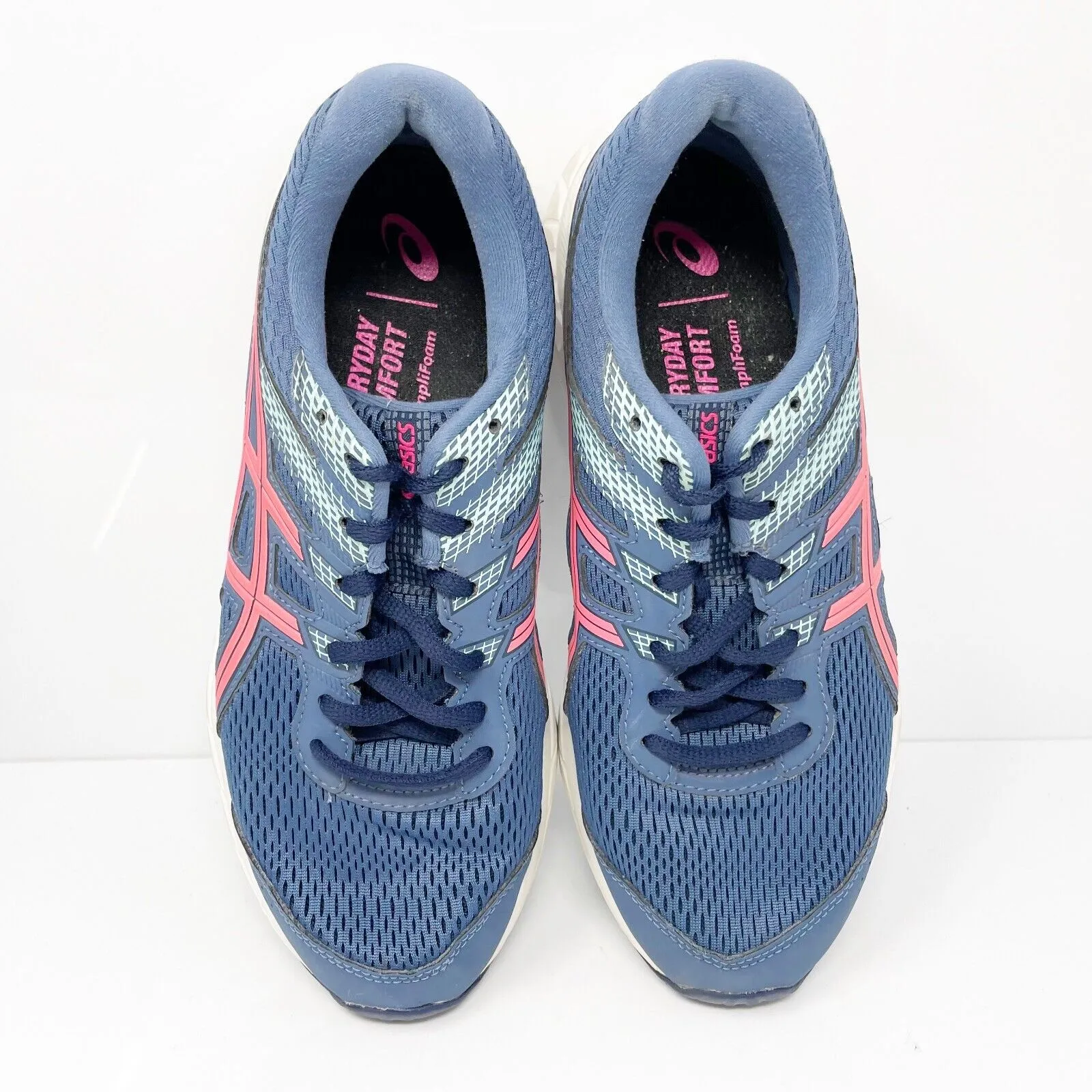 Asics Womens Gel Contend 6 1012A570 Blue Running Shoes Sneakers Size 7.5