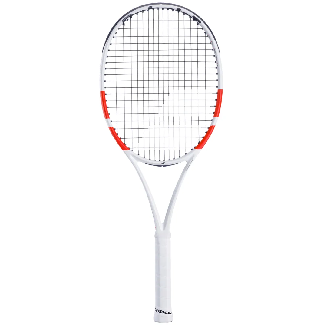 Babolat Pure Strike Team Unstrung Tennis Racquet [White/Red/Black]