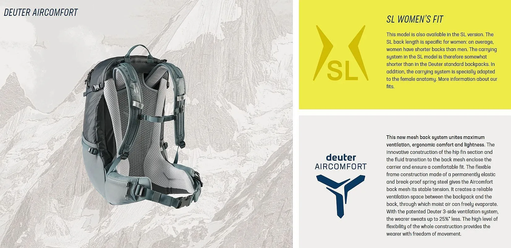 backpack Deuter Futura 25 SL - Graphite/Shale - women´s