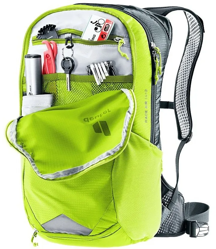 backpack Deuter Race Air 14+3 - Citrus/Graphite