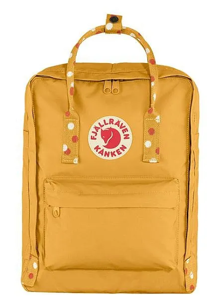 backpack Fjällräven Kanken - 160-916/Ochre/Confetti Pattern