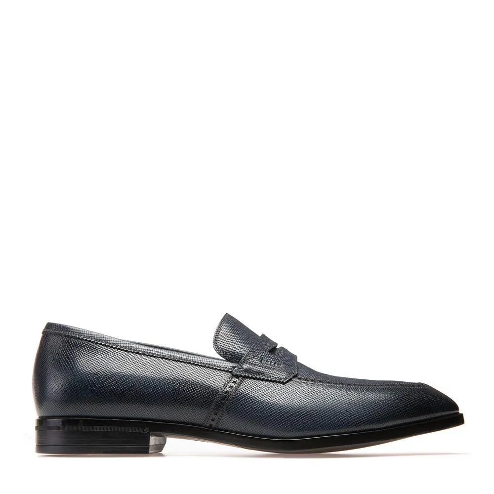 Bally Mens Larso Slip on Loafers in Navy