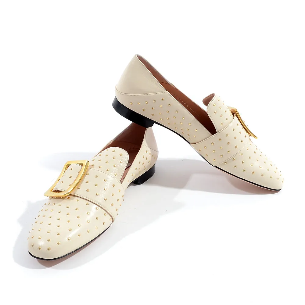 Bally Womens Slip on Loafers in Beige