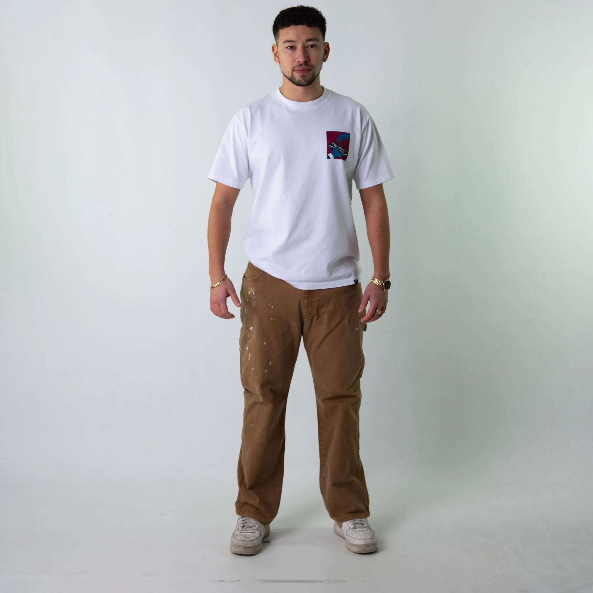 Beige Tan 90s Dickies  Cargo Skater Trousers Pants Jeans (36x30)