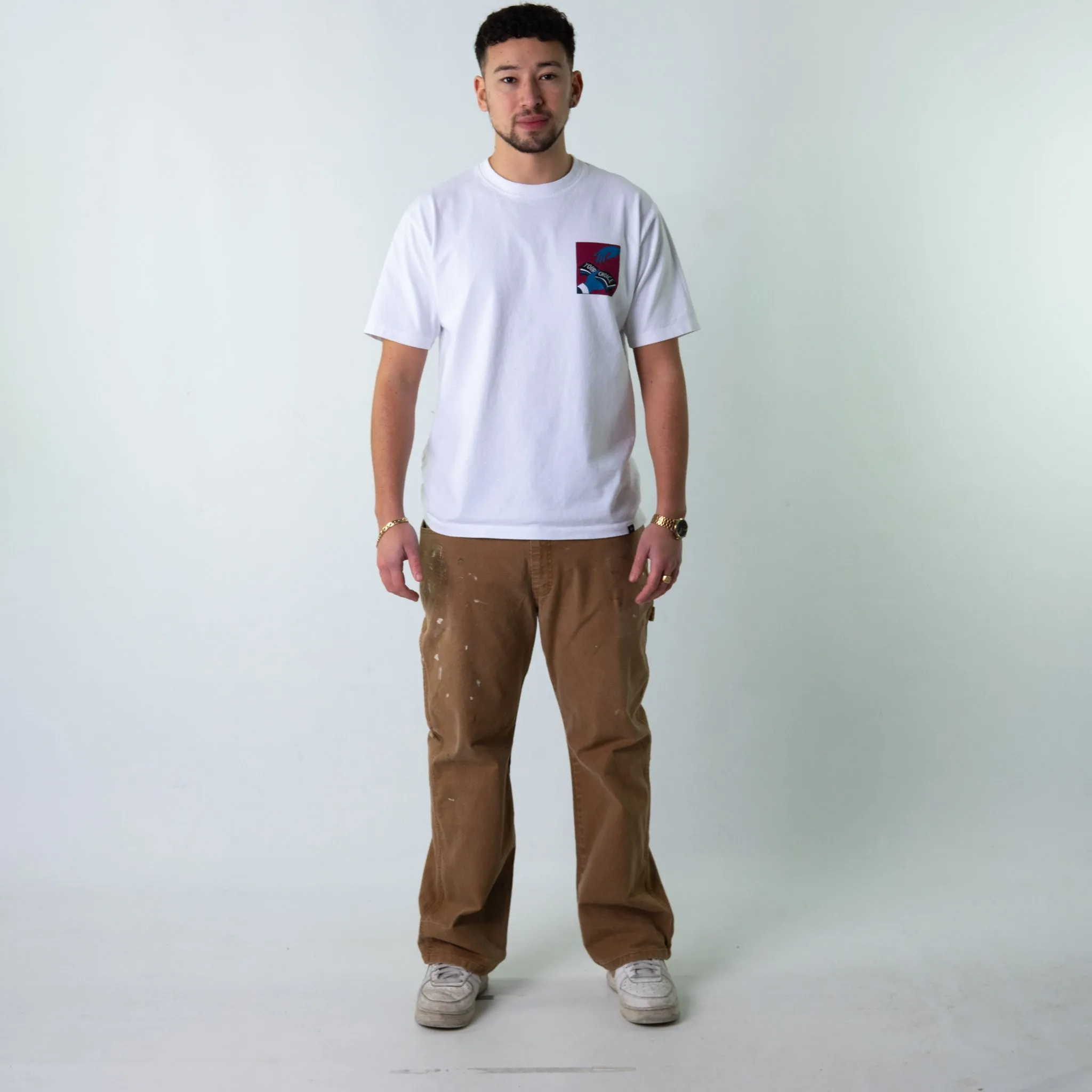 Beige Tan 90s Dickies  Cargo Skater Trousers Pants Jeans (36x30)