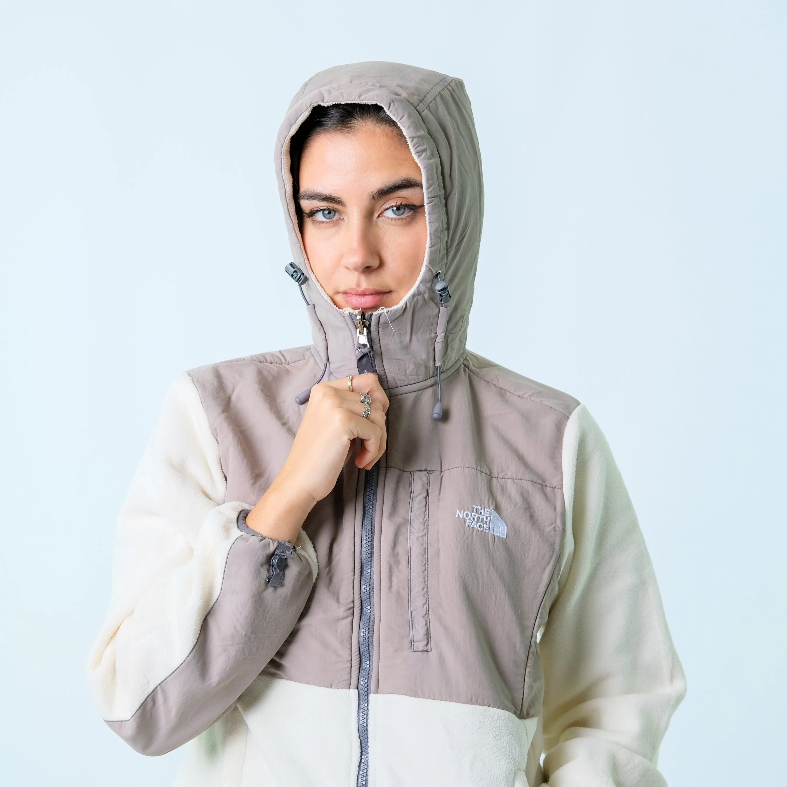 Beige y2ks The North Face zip up  Fleece (M)