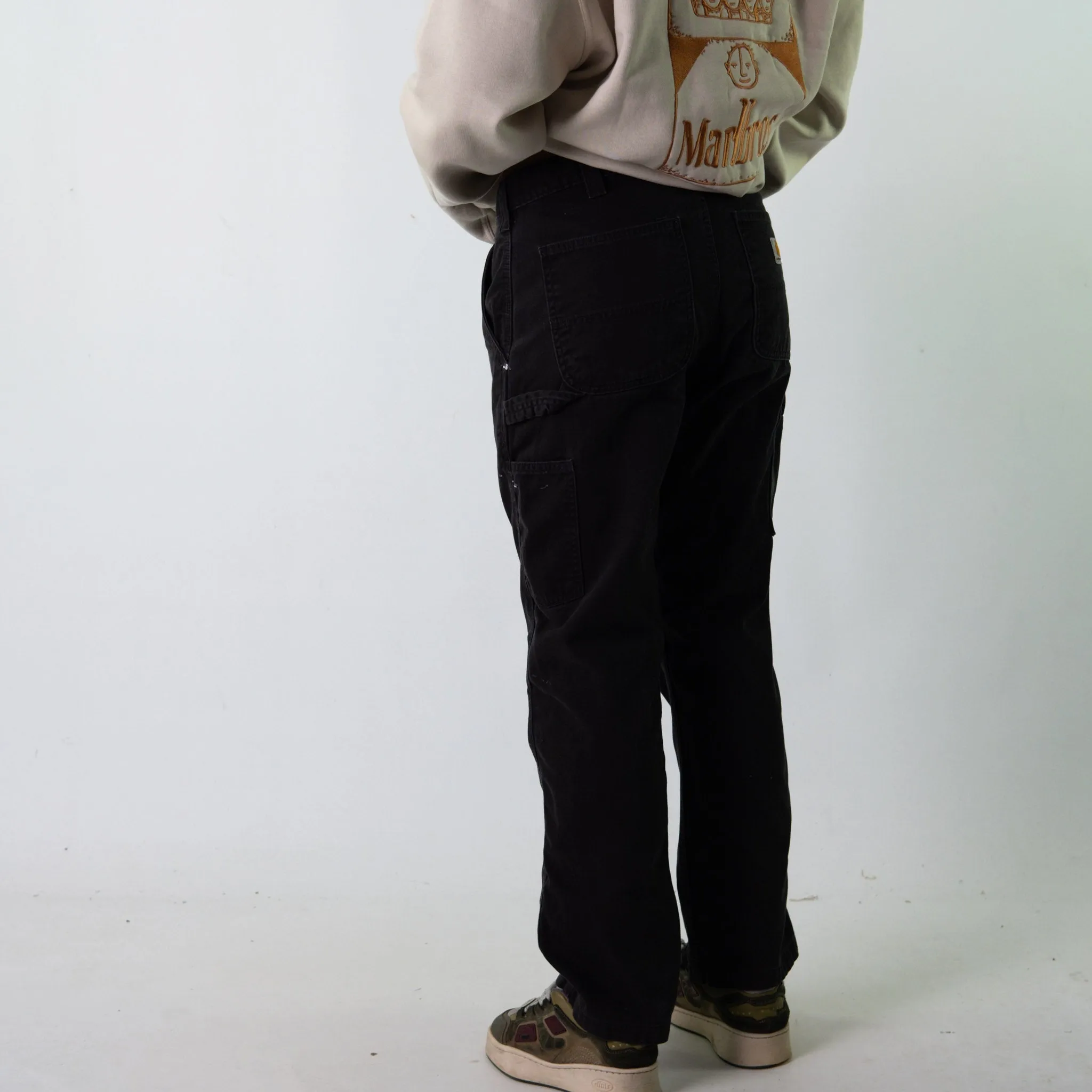 Black 90s Carhartt  Cargo Skater Trousers Pants Jeans (33x30)