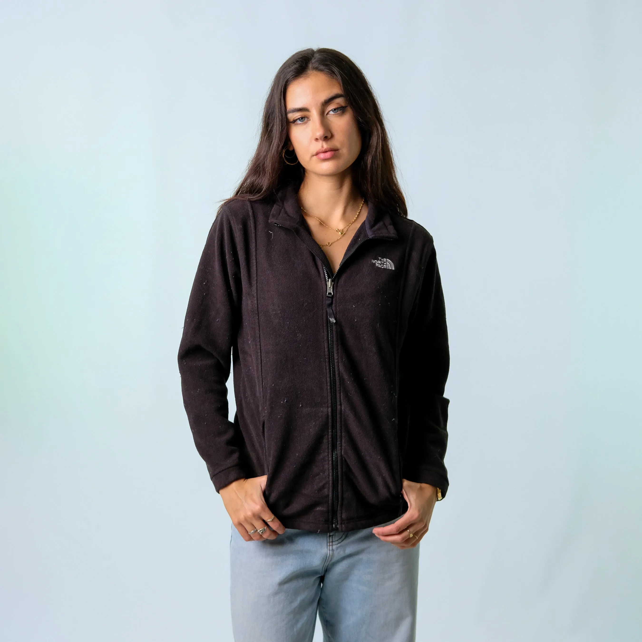 Black y2ks The North Face zip up  Fleece (M)