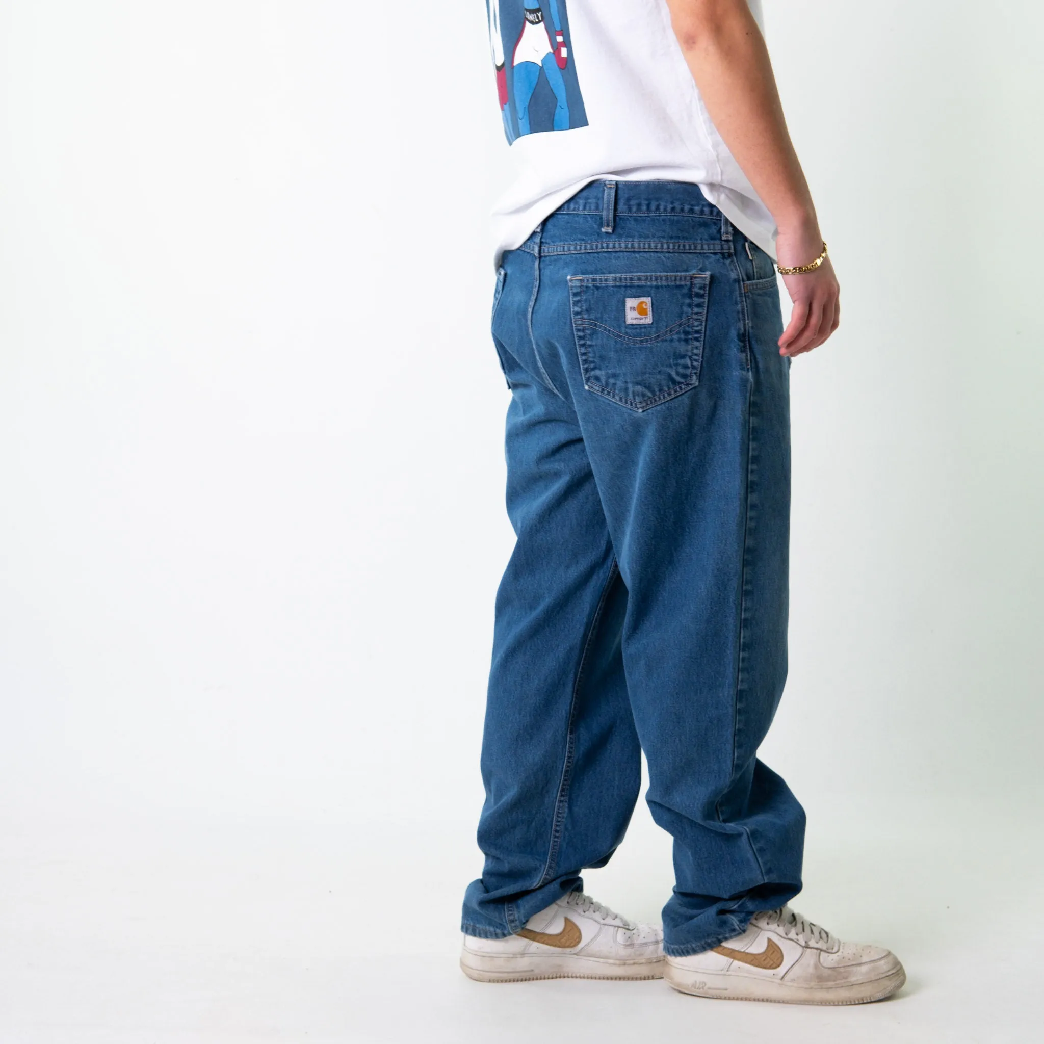 Blue 90s Carhartt  Cargo Skater Trousers Pants Jeans (38x32)