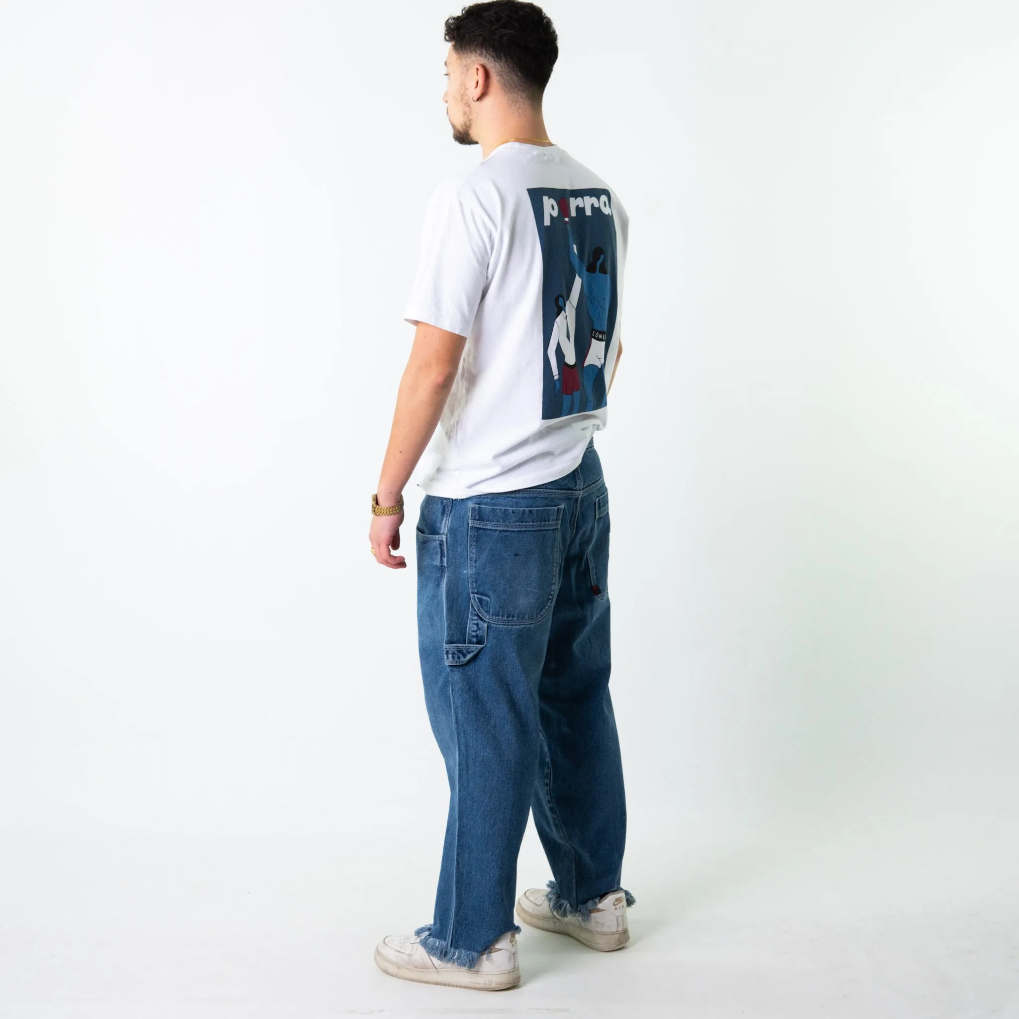 Blue 90s FUBU  Cargo Skater Trousers Pants Jeans (36x34)