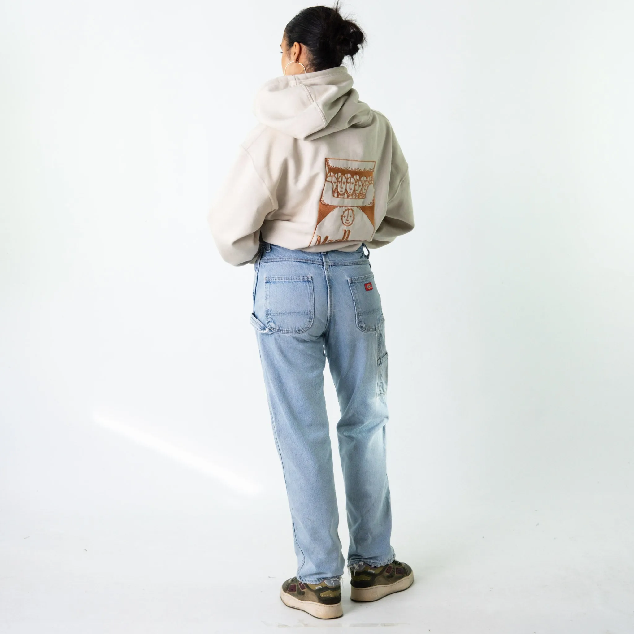 Blue Denim 90s Dickies  Cargo Skater Trousers Pants Jeans (33x30)