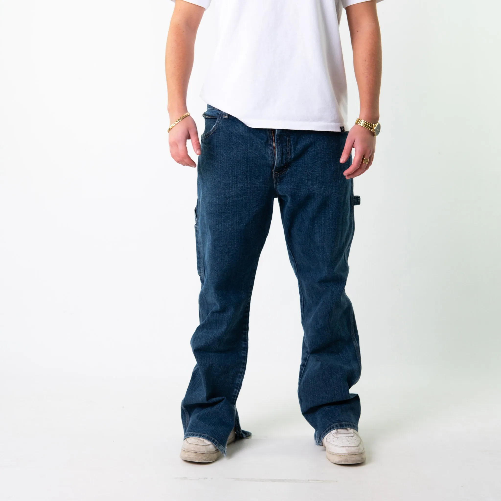 Blue Denim 90s Dickies  Cargo Skater Trousers Pants Jeans (36x32)