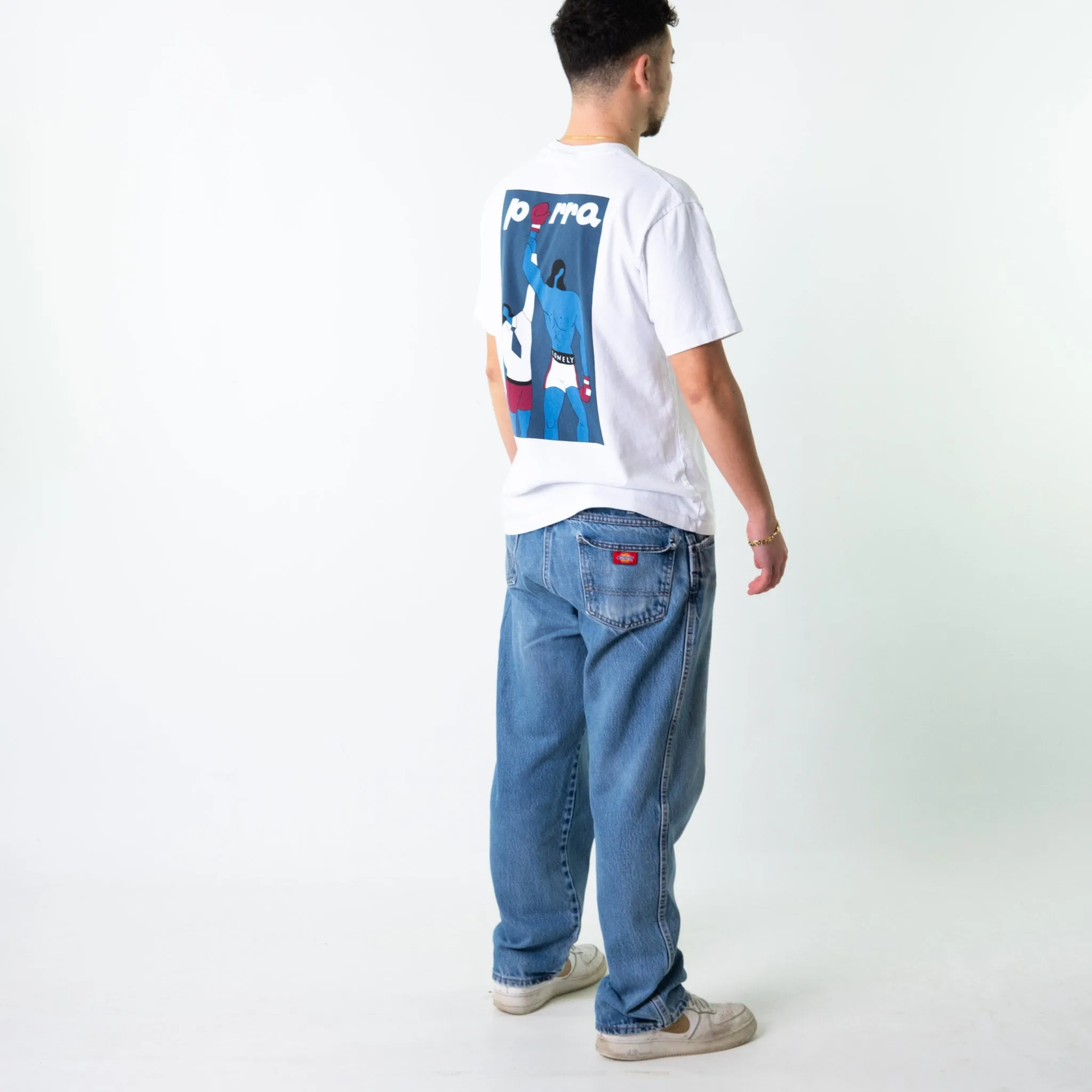 Blue Denim 90s Dickies  Cargo Skater Trousers Pants Jeans (38x30)