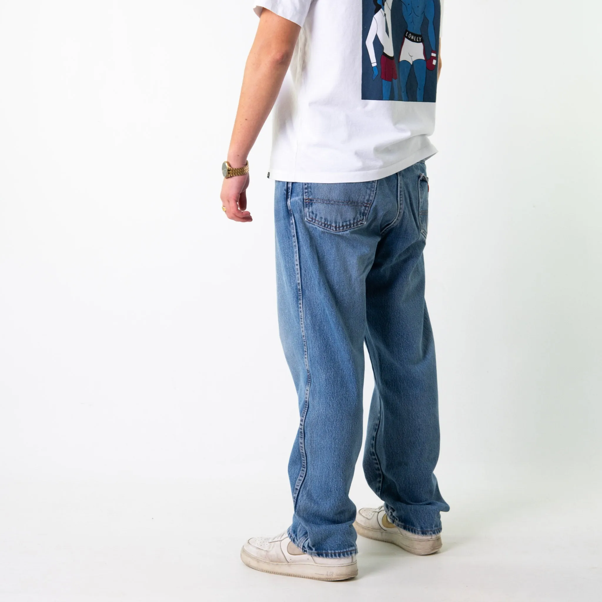 Blue Denim 90s Dickies  Cargo Skater Trousers Pants Jeans (38x30)