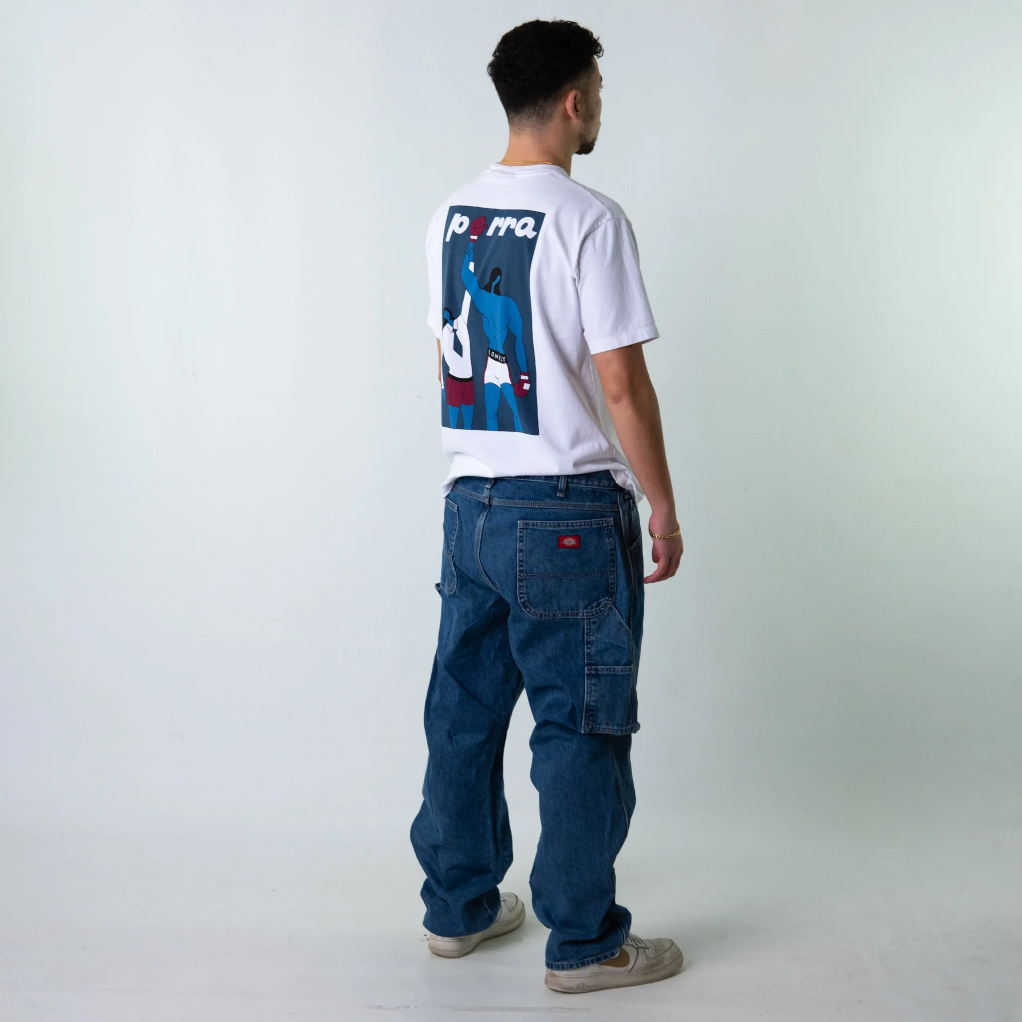 Blue Denim 90s Dickies  Cargo Skater Trousers Pants Jeans (38x32)