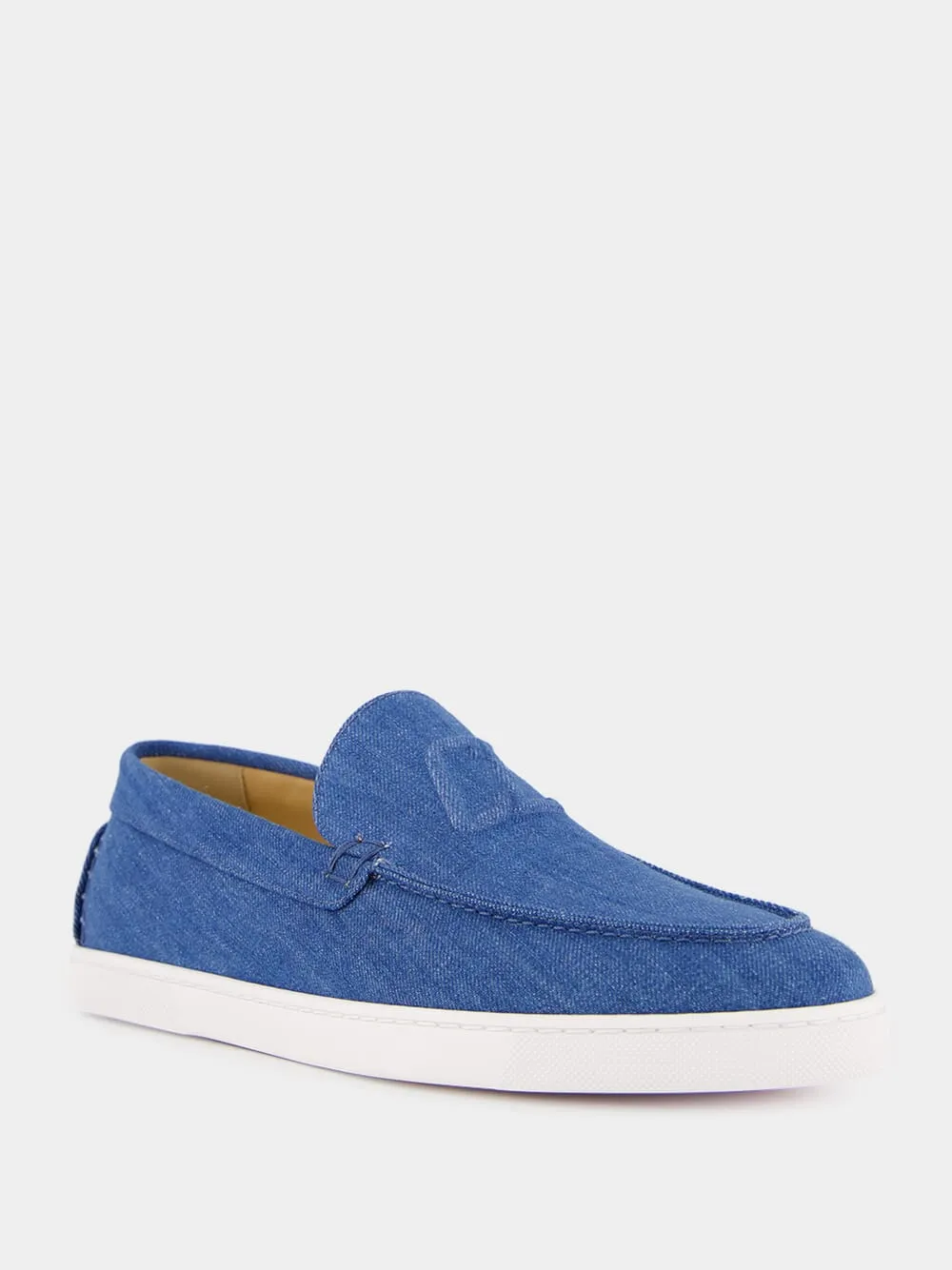 Blue Varsiboat Denim Cotton Loafers