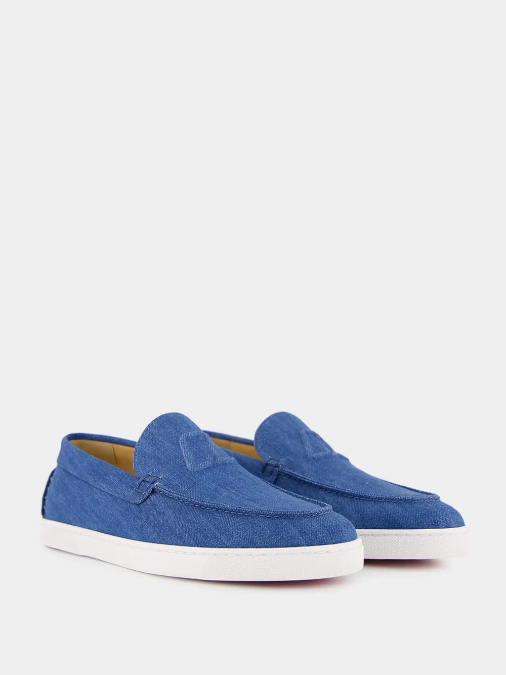 Blue Varsiboat Denim Cotton Loafers