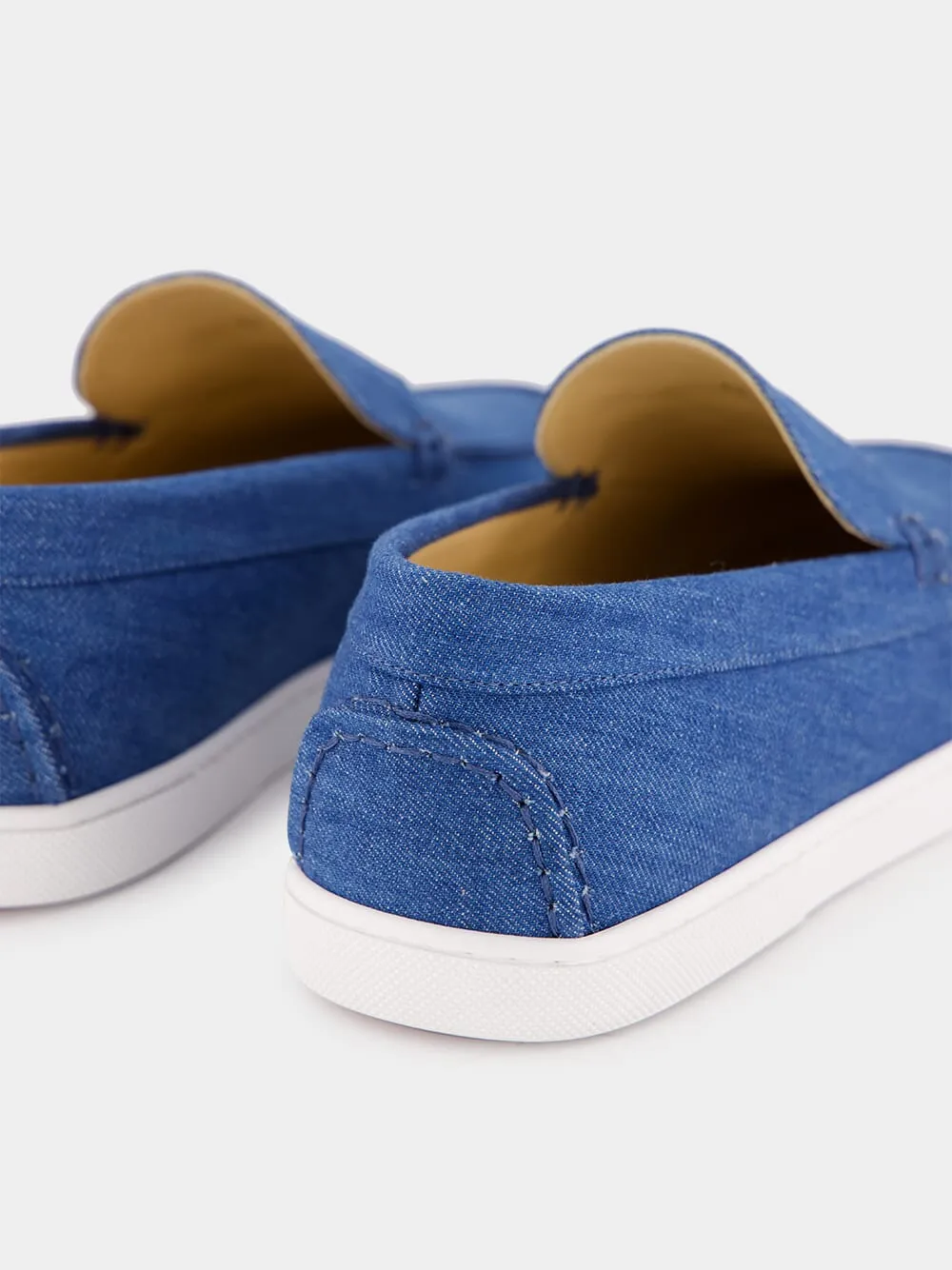 Blue Varsiboat Denim Cotton Loafers