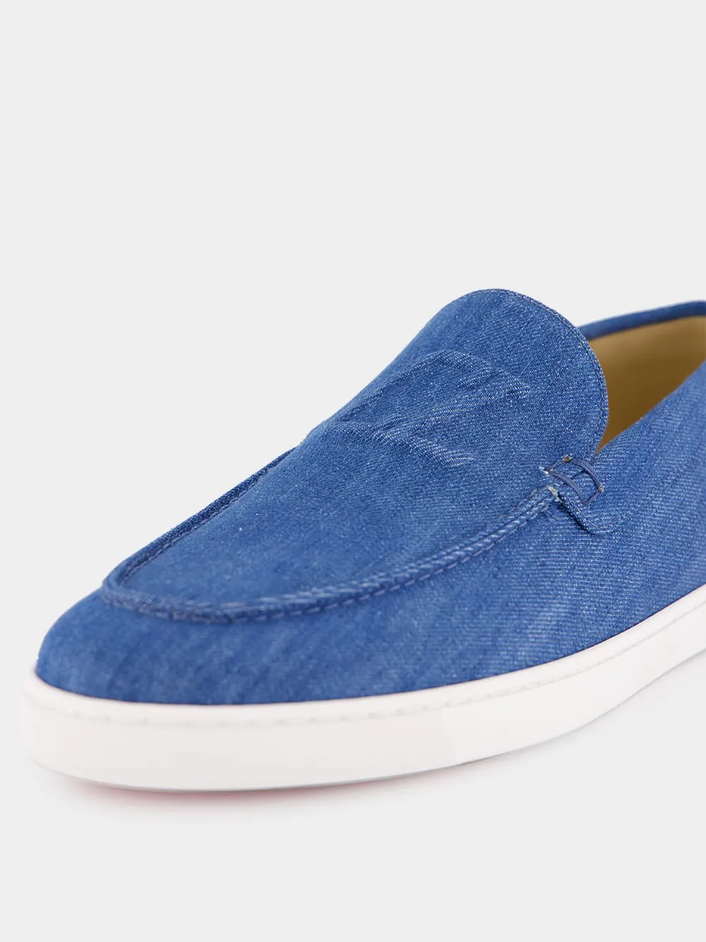 Blue Varsiboat Denim Cotton Loafers