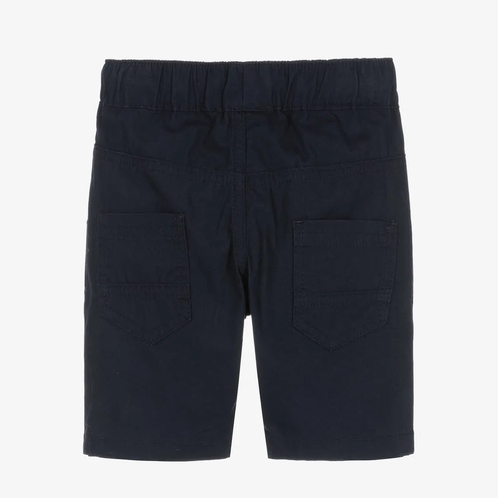 Boys Blue Cotton Shorts