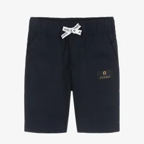 Boys Blue Cotton Shorts