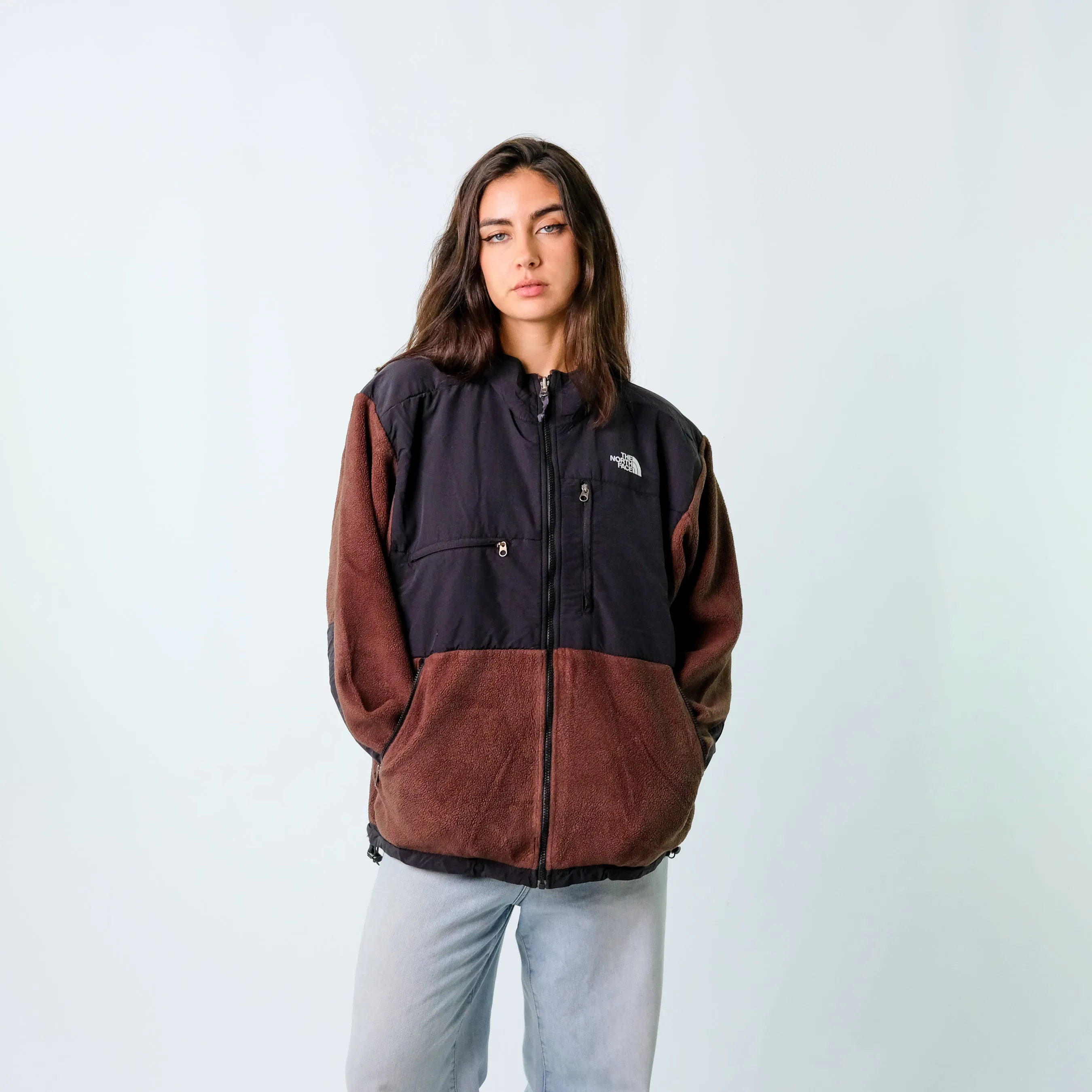 Bronze y2ks The North Face zip up Fleece (L)