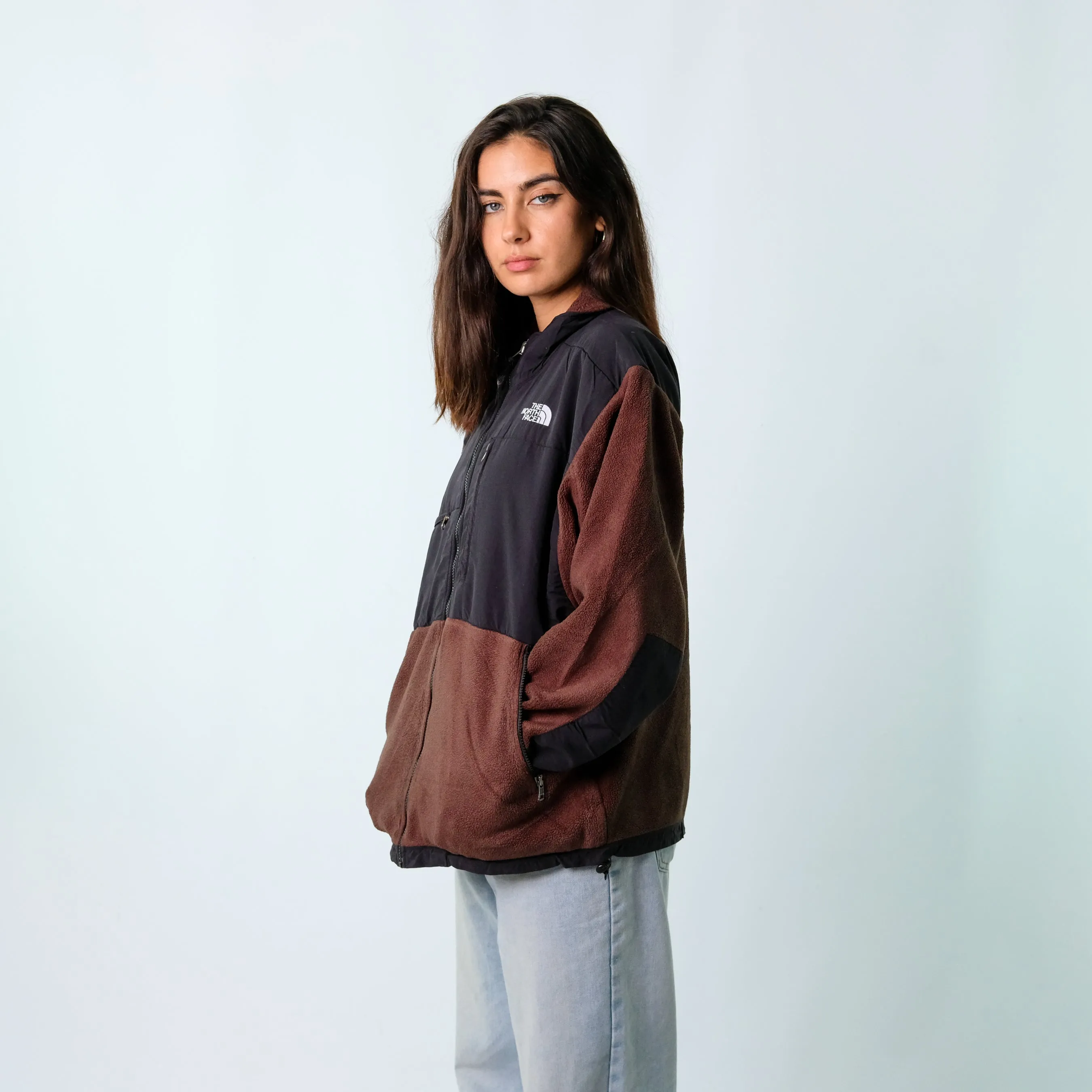 Bronze y2ks The North Face zip up Fleece (L)