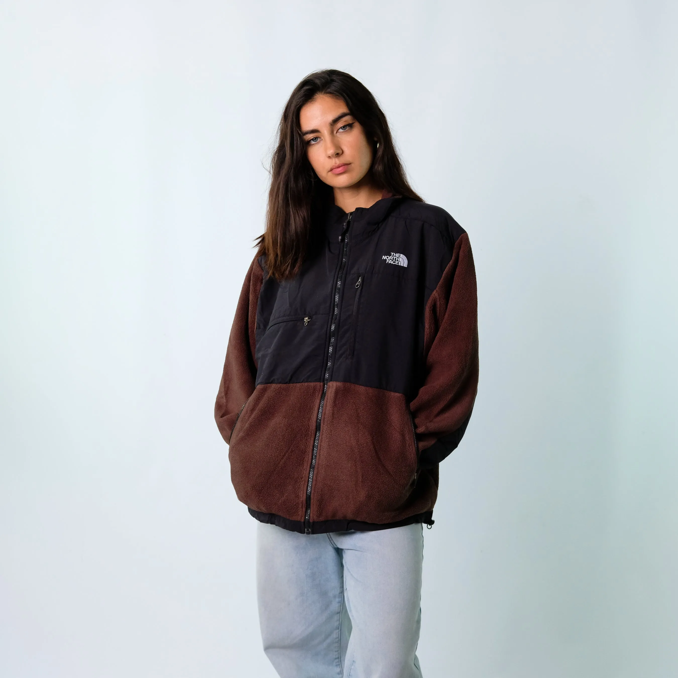 Bronze y2ks The North Face zip up Fleece (L)