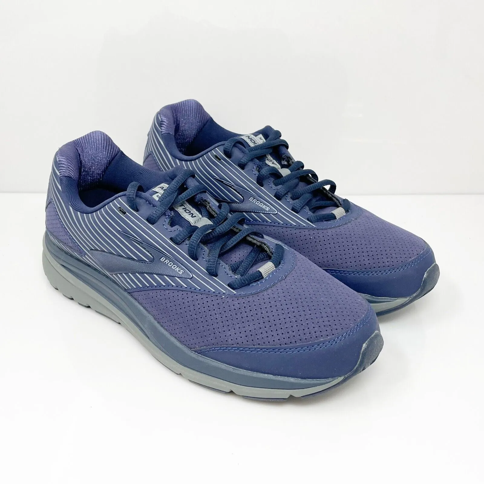 Brooks Mens Addiction Walker 1103191D445 Blue Casual Shoes Sneakers Size 8 D