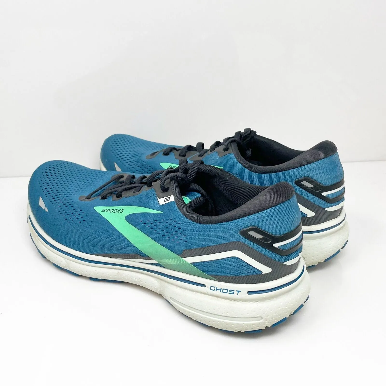 Brooks Mens Ghost 15 1103931D462 Blue Running Shoes Sneakers Size 12.5 D