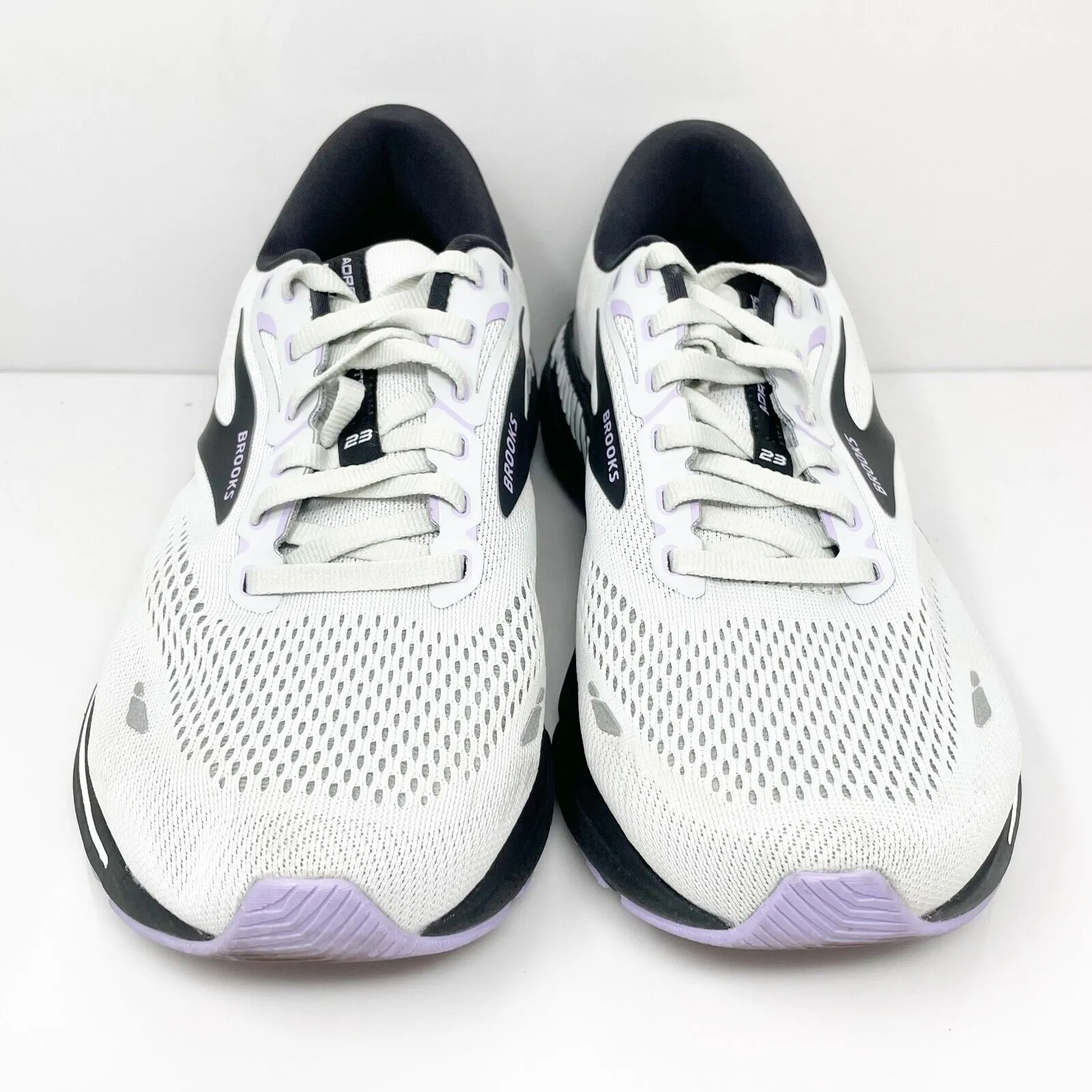 Brooks Womens Adrenaline GTS 23 1203812E039 Gray Running Shoes Sneakers Sz 10 2E