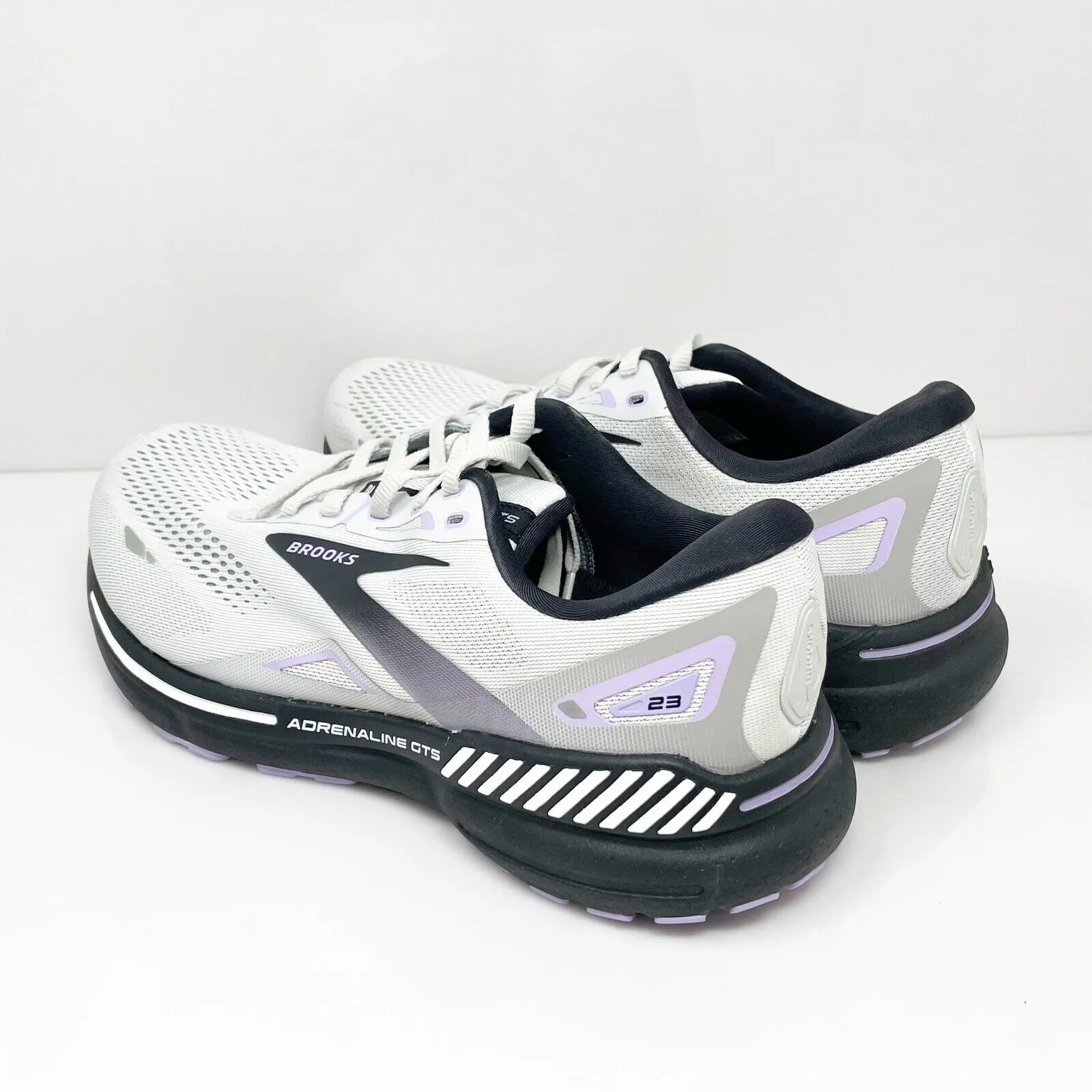 Brooks Womens Adrenaline GTS 23 1203812E039 Gray Running Shoes Sneakers Sz 10 2E