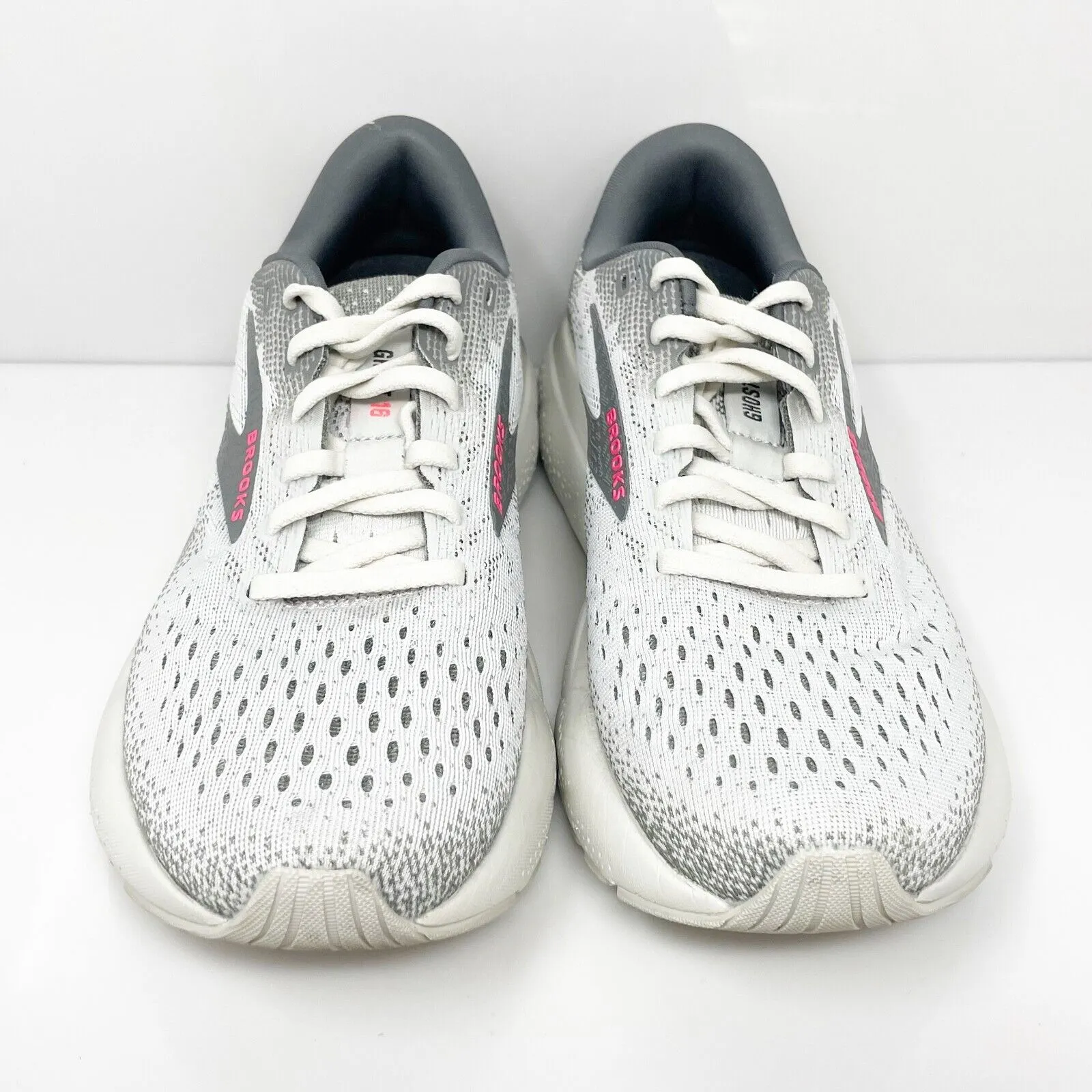 Brooks Womens Ghost 16 1204071B006 Gray Running Shoes Sneakers Size 8 B