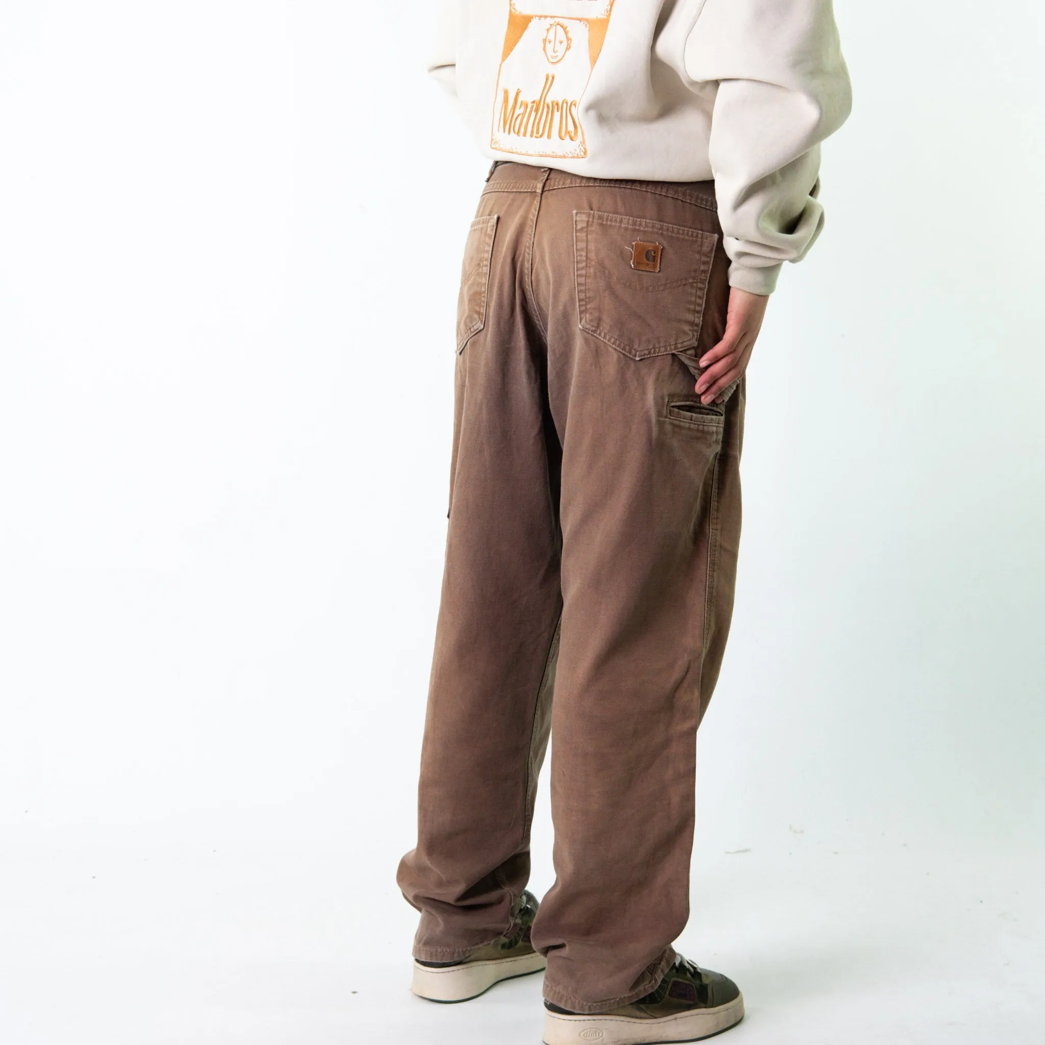 Brown 90s Carhartt  Cargo Skater Trousers Pants Jeans (34x32)